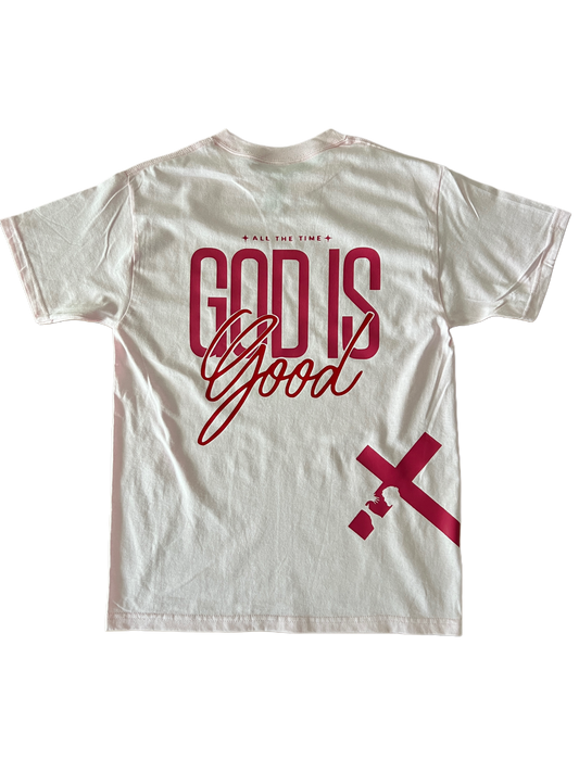 ''All the Time God is Good Psalm 100:5'' Light Pink T-Shirt