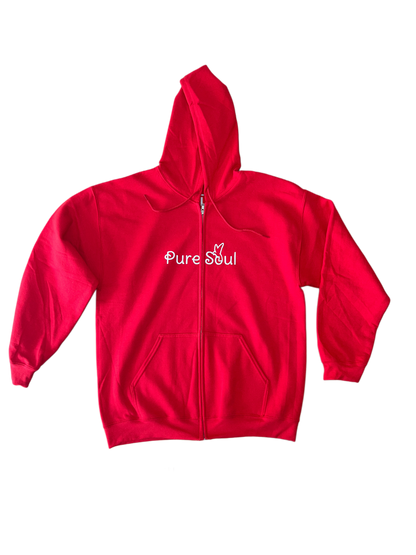 ''All the Time God is Good Psalm 100:5'' Red Zipper Hoodie