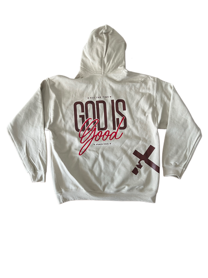 ''All the Time God is Good Psalm 100:5'' Cream Hoodie