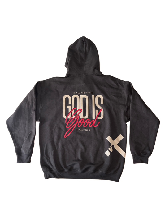 ''All the Time God is Good Psalm 100:5'' Mocha Hoodie